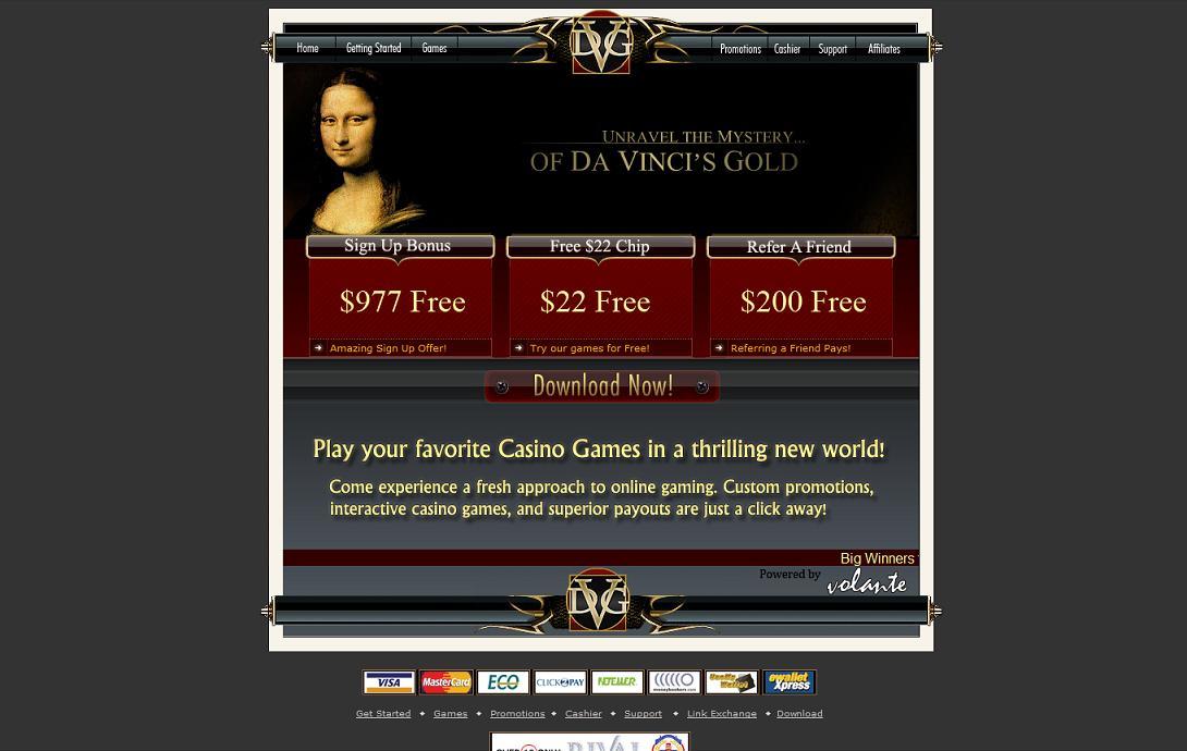 Davinci's Gold Casino