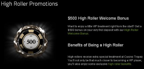 Casino Tropez Welcome Bonus