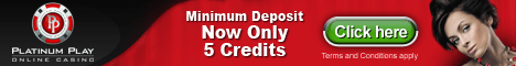 Claim one of the biggest no deposit bonuses at Platinum Play Casino!