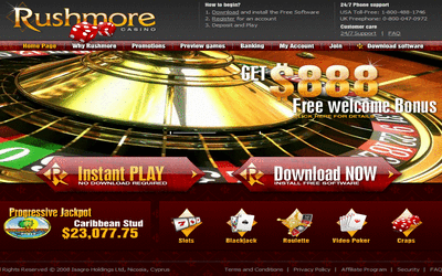 Rushmore online casino game