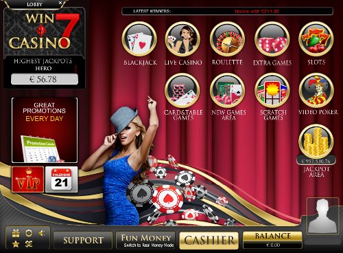 Win7Casino Lobby