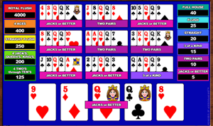 Microgaming Aces & Faces 10-Hands Video Poker