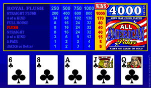 Microgaming All American Video Poker