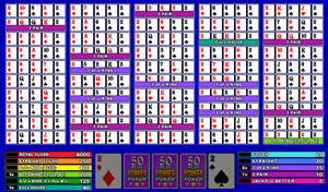 Microgaming Bonus Poker 50-Hands Video Poker