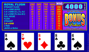 Microgaming Bonus Poker Video Poker