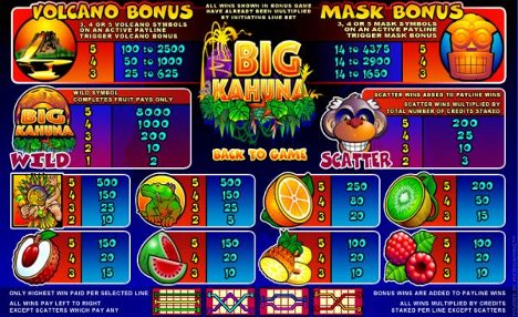 Big Kahuna Slot Machine