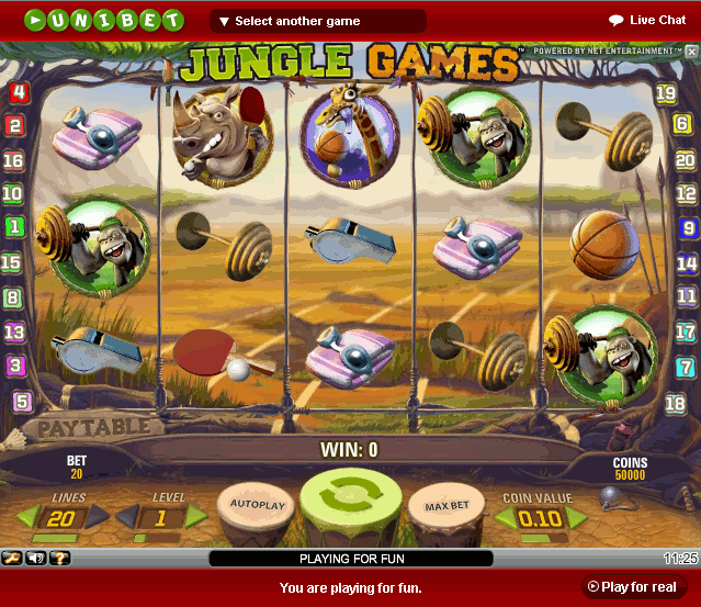 Netent Casinos Jungle Games Slot Machine