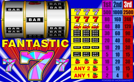 Fantastic Sevens MegaSpin Slot Machine