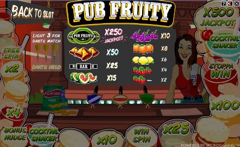 Pub Fruity Slot Machine