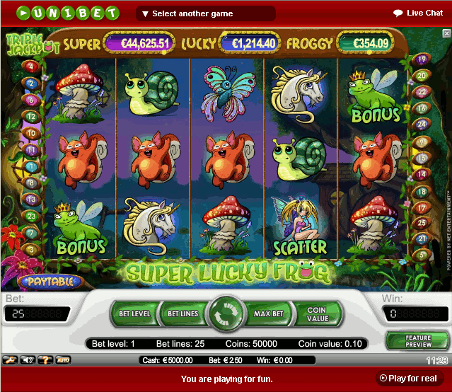 Netent Casinos Super Lucky Frog Slot Machine