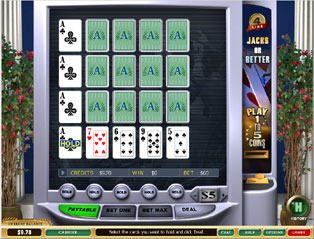 Jacks or Better 4-line Video Poker