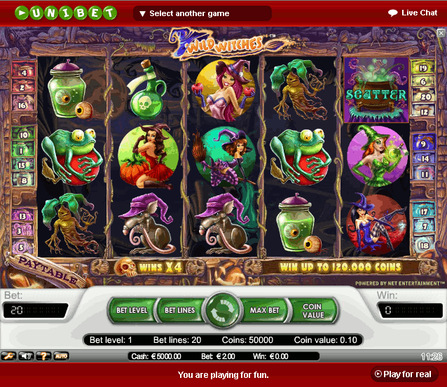 Netent Casinos Wild Witches Slot Machine
