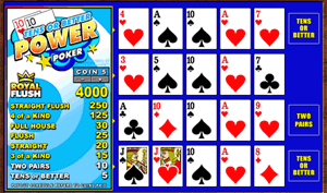 Tens or Better Power Poker